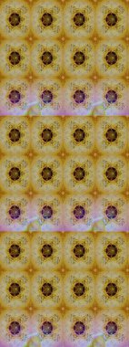 1950-1960 motifleri. Çiçekli ipek eşarp. Açık. Retro tekstil tasarım koleksiyonu. El çizimi çiçek elementleri ile soyut çizim raster deseni.