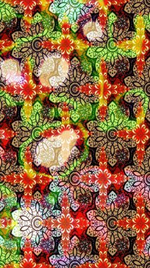 Çizim raster deseni. Çiçek arkaplan. Güzel kumaş deseni.