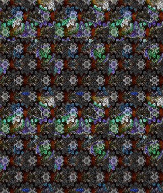 Raster Şirin kumaş deseni. Düz Çiçek Elementleri Tasarımı. Eskiz klasiği. Renkli Bahar Teması çizim şablonu.