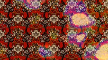 Sevgililer günü ve tebrik kartı konsepti için şık bir davetiye. Üst manzara, yumuşak kahverengi ve kırmızı renk tarzı. Manzaralı çiçek deseni. Çiçek kompozisyonu, el boyası, hassas şablon..