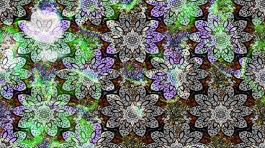 Gri ve nötr renkte çiçekler. Raster düz çiçek çizim deseni. Tasarım hediye paketi, tebrik kartları, posterler ve afiş tasarımı.