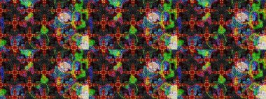 Raster illüstrasyonu. Küçük çiçekteki sevimli çiçek deseni. Siyah ve gri renkte çiçekler.