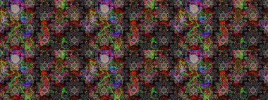 Eski usul küçük çiçekli şirin bir eskiz deseni. Moda arka planında parlak buketler. Kumaş, duvar kağıdı ve kağıt üzerine baskı yapmak için gelişen arka plan. Raster illüstrasyonu.