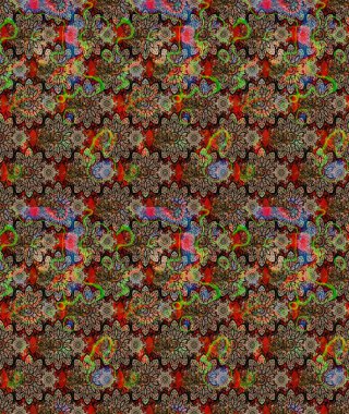 Tomurcukları çiçek olan sevimli bir çiçek deseni. Kumaş, tekstil, duvar kağıdı baskısı için. Eskiz geçmişi. Eski usul. Raster. Raster illüstrasyonu.