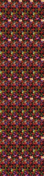 Raster deseni. Patlayan çiçekler soyut olarak yerleştirilmiş. Kahverengi ve siyah renklerde bahar çiçekleri. Raster illüstrasyonu.