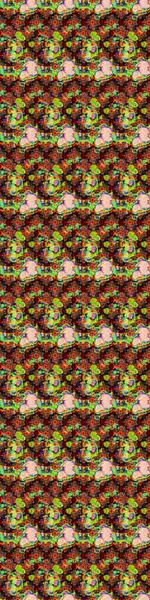 Renkli grunge, soyut arkaplanı, koyu kahverengi ve siyah çiçeklerle süslüyor. Parmak izi, kumaş, duvar kâğıdı, tekstil için raster dokusu. Nakış desenli çiçek deseni..