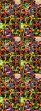 Siyah ve kahverengi renkte çiçekler. Renkli Bahar Teması eskiz kalıbı. Düz Çiçek Elementleri Tasarımı. Sevimli çiçek raster deseni.