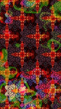 Sevimli çiçek raster deseni. Kahverengi ve siyah renkli çiçekler. Düz Çiçek Elementleri Tasarımı. Renkli Bahar Teması çizim şablonu.