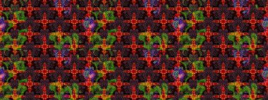 Yaprak ve çiçeklerin suluboya resimleri, siyah ve kahverengi renkler üzerine çizimler. Raster illüstrasyonu. Yumuşak, bahar çiçekleri siyah ve kahverengi renklerde.