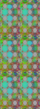 Renkli Bahar Temalı Kusursuz Arkaplan. Raster kusursuz. Güzel kumaş deseni. Düz Çiçek Elementleri Tasarımı. Çiçek deseni.