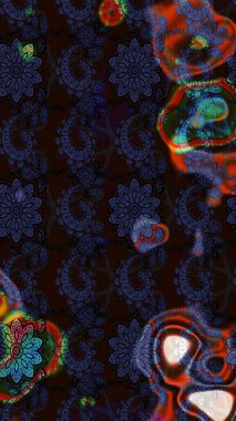 Gri ve siyah renkli çiçekler. Hediye ambalaj kağıdı, tebrik kartları, posterler ve pankart tasarımı. Raster düz çiçek çizim deseni.