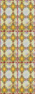 Tarafsız ve bej renkli vadi çiçekleri. Raster dikişsiz çiçek deseni.