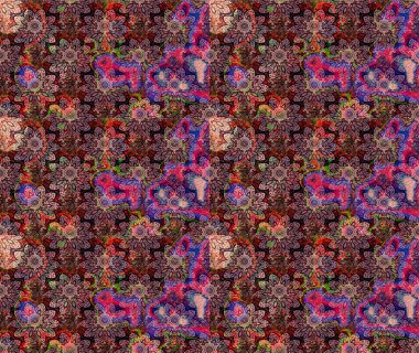 Yumuşak, pembe renkte bahar çiçekleri. Çiçek ve yapraklı karalama şeklinde Raster çiçek deseni. Raster illüstrasyonu.