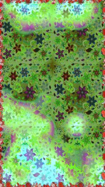 Tekstil ya da kitap kapakları, imalat, duvar kağıtları, baskı, hediye paketi ve yapıştırma kitabı için çiçeksiz arka plan. Küçük çaplı çiçeklerdeki basit şirin desenler. Raster illüstrasyonu.