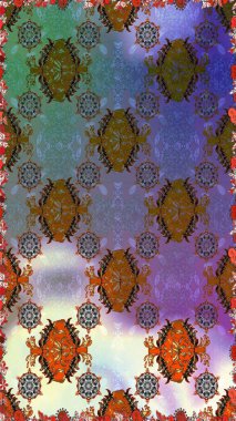 Hediye ambalaj kağıdı, tebrik kartları, posterler ve pankart tasarımı. Raster düz çiçekleri pürüzsüz desen. Kahverengi ve nötr renkte çiçekler.