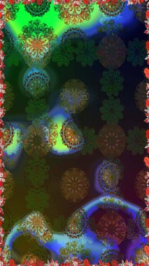 Stilize çiçek ile Seamless modeli. Süslü zentangle sorunsuz doku, soyut çiçeklerle süs. Çiçek desenli kullanılan duvar kağıdı, desen dolgularını, web sayfası arka planı için.