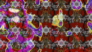 Gri ve kırmızı renkte güzel çiçekleri olan eskiz deseni, suluboya çiçek deseni, duvar kağıdı, kart veya kumaş için fayanslı. Raster..