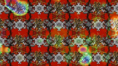 Nazik, yaz çiçekleri kahverengi ve gri renklerde. Raster illüstrasyonu. Raster çiçek desenli ve çiçekli..