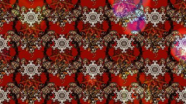 Çiçek ve yapraklı çiçek deseni. Raster illüstrasyonu. Küçük çiçekli şirin desen.