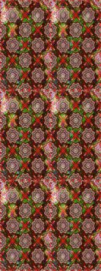 Beautiful fabric pattern. Raster illustration. Cute seamless floral print with spring flowers.