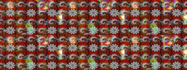 Küçük çaplı çiçeklerdeki basit şirin desenler. Tekstil veya kitap kapakları, imalat, duvar kağıtları, baskı, hediye paketi ve yapıştırma kitabı için çiçek eskizi geçmişi. Raster illüstrasyonu.