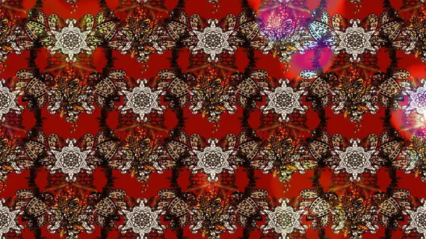 Çiçek ve yapraklı çiçek deseni. Raster illüstrasyonu. Küçük çiçekli şirin desen.