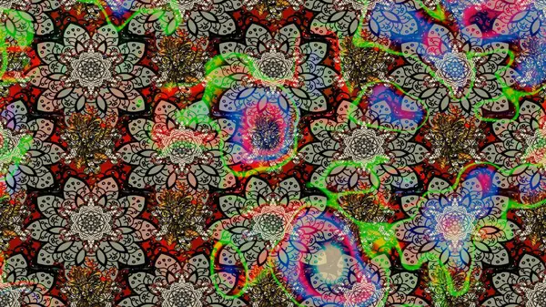 Güzel kumaş deseni. Çizim raster deseni. Çiçek arka planı.