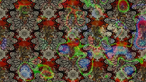 Üzerinde gri ve kahverengi renkler olan çiçek desenleri çiz. Suluboya tarzında gri ve kahverengi renkte çiçekler.