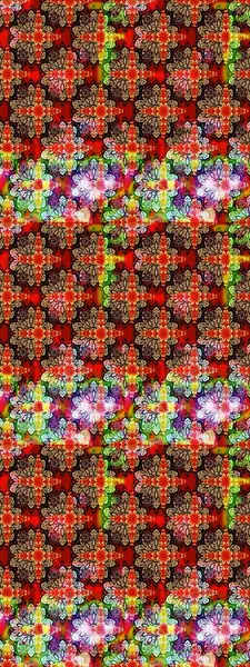 Küçük çiçekteki sevimli çiçek deseni. Raster illüstrasyonu. Çizim.