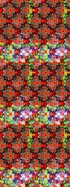 Küçük çiçekteki sevimli çiçek deseni. Raster illüstrasyonu. Çizim.