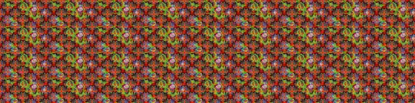 Raster deseni. Kırmızı ve kahverengi renklerde. Raster illüstrasyonu. Soyut çiçek çizim kalıbı arka planı. Küçük çiçekte sevimli çiçek deseni var..