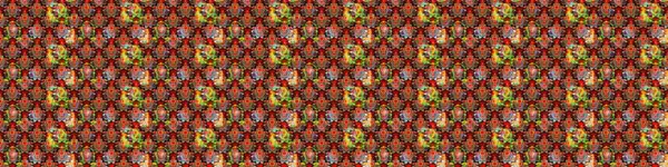 Düz Çiçek Elementleri Tasarımı. Renkli Bahar Teması eskiz kalıbı. Raster Şirin kumaş deseni. Eskiz klasiği.