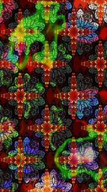 Suluboya çizimi. Çiçekli eskiz deseni. El çizimi. Siyah ve kahverengi renkte çiçekler.