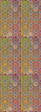 Küçük çiçekli basit, dikişsiz desen. Raster illüstrasyonu. Kahverengi ve bej renkli şirin çiçekler. Moda baskısı, albüm, ambalaj kağıdı, duvar kağıdı için zarif dekoratif süslemeler..