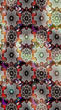 Çiçekli el çizimi çizimi deseni. Modern gelişim siyah ve nötr raster arka plan duvar kâğıdı resimleme klasik çizgili iz sürme desenli çiçekler, çiçekli süsler.