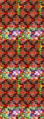 Küçük çiçekteki sevimli çiçek deseni. Raster illüstrasyonu. Çizim.