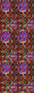 Raster illüstrasyonu. Şatafatlı bahar bahçesi dokusu. Çiçek deseni. Çiçek çizimi arkaplanı.