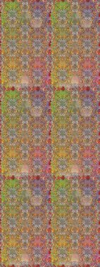 Küçük çiçekli basit, dikişsiz desen. Raster illüstrasyonu. Kahverengi ve bej renkli şirin çiçekler. Moda baskısı, albüm, ambalaj kağıdı, duvar kağıdı için zarif dekoratif süslemeler..