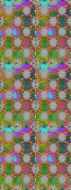 Çiçekli karalama şeklinde Raster çiçek deseni. Kahverengi renkli çiçekler. Nazikçe, güzel çiçek arkaplanı..