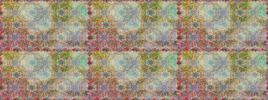 Düz Çiçek Elementleri Tasarımı. Renkli Bahar Temalı Kusursuz Arkaplan. Sevimli çiçek raster deseni. Gri ve nötr renkte çiçekler.