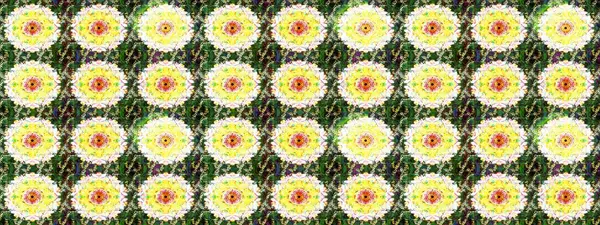 Renkli Bahar Teması eskiz kalıbı. Düz Çiçek Elementleri Tasarımı. Raster..