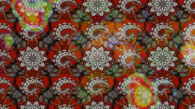 Raster deseni. Botanik çizim kalıbı. Suluboya etkisi. Organik elementler.