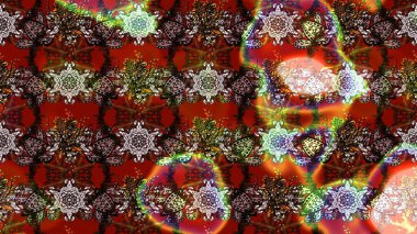 Düz Çiçek Elementleri Tasarımı. Kahverengi ve kırmızı renkte çiçekler. Çiçek desenli eskiz, yaz çiçekleri. Renkli Bahar Teması çizim şablonu.