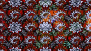 Küçük çiçekte güzel bir desen. Motley illüstrasyonu. Çiçekli bahar çiçekleri. Moda baskıları için zarif bir şablon. Küçük renkli çiçekler..