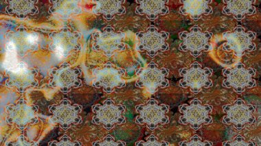 Üst manzara, yumuşak stil. Sevgililer günü ve tebrik kartı konsepti için şık bir davetiye. Kahverengi ve gri renkte manzaralı çiçek deseni. Çiçek kompozisyonu, el boyası, hassas şablon..