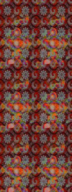 Raster suluboya çiçek deseni, narin çiçekler, kahverengi ve gri çiçekler, tebrik kartı şablonu. Raster Güzel kumaş deseni.