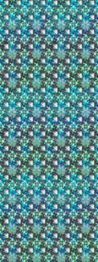 Raster illüstrasyonu. Çizim çiçek deseni duvar kâğıdı olarak kullanılabilir. Mavi renkte çiçekler.