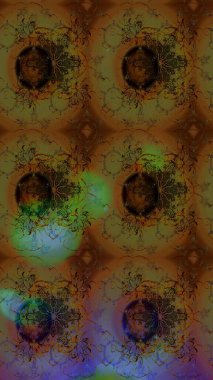 Güzel kumaş deseni. Düz Çiçek Elementleri Tasarımı. Renkli Yaz Temalı eskiz kalıbı. Raster illüstrasyonunda çiçek deseni çizimi.