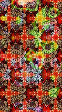 Davetiye ve kartpostal tasarımı için dekoratif çiçek unsurları. Tekstil için figür. Poster ya da kapak için arka plan. Şirin, zarif çiçekler Raster illüstrasyonu. Yapraklı çizim deseni.