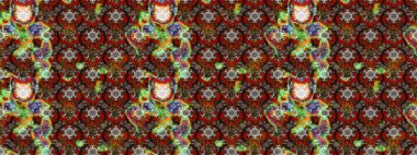 Küçük renkli çiçekler. Çiçekli bahar çiçekleri. Motley illüstrasyonu. Küçük çiçekte güzel bir desen. Moda baskıları için zarif bir şablon.